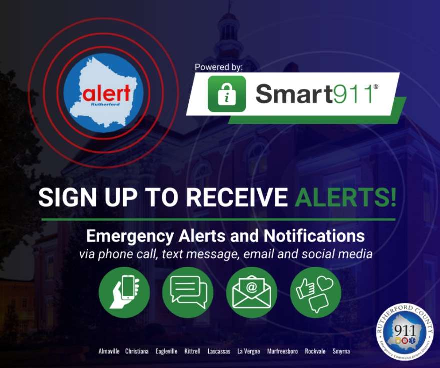 Click here to register for Rutherford County Emergency Notifications